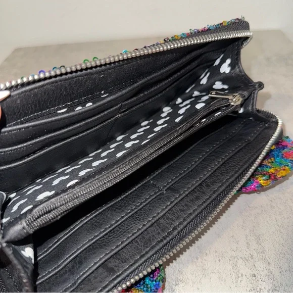 Disney Parks Loungefly Sequin Mickey Mouse Rainbow Set (Wallet LE) - Picture 11 of 11